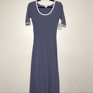 LuLaRoe Ana XS - Slate & White